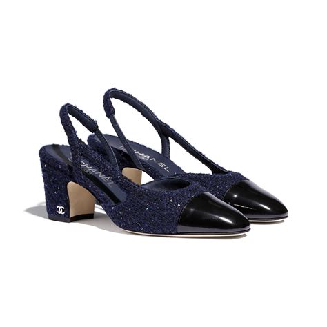 chanel slingback navy|chanel slingback vintage.